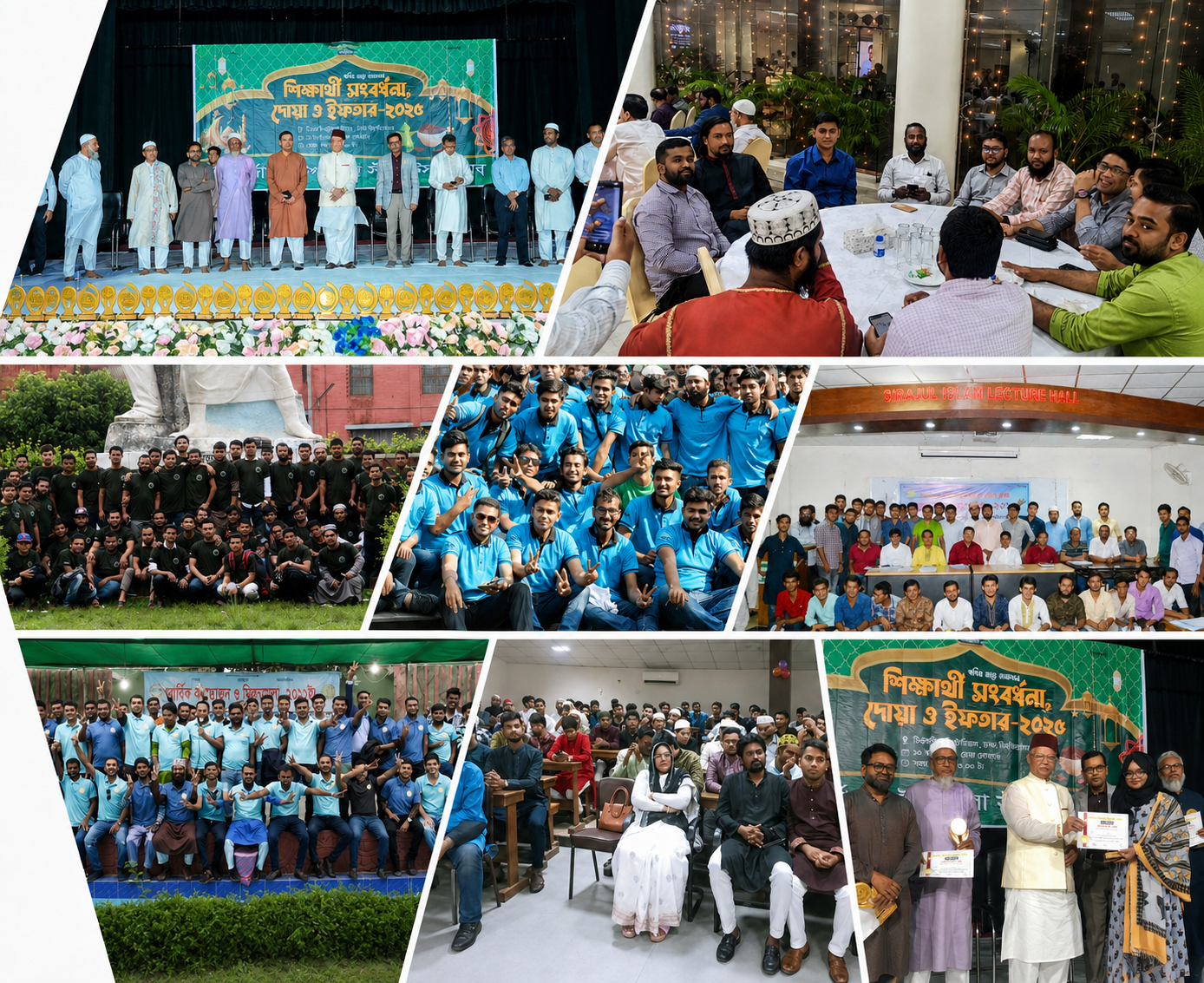 MUSW students, scholarship recipients, members and society leaders at eight events